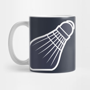 Shuttlecocks splash badminton vector, Badminton logo sticker design and Badminton Championship logo sticker design. Mug